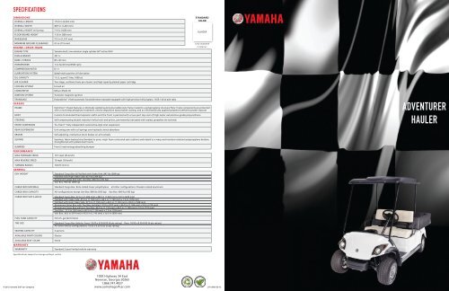 Brochure - Yamaha Golf Cars USA