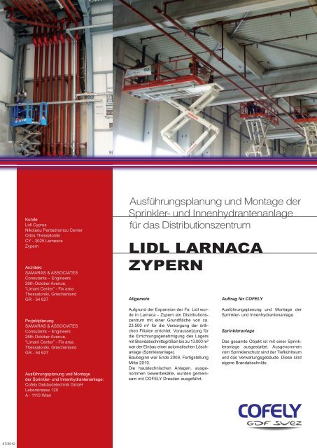 LIDL LARNACA ZYPERN - COFELY Gebäudetechnik GmbH