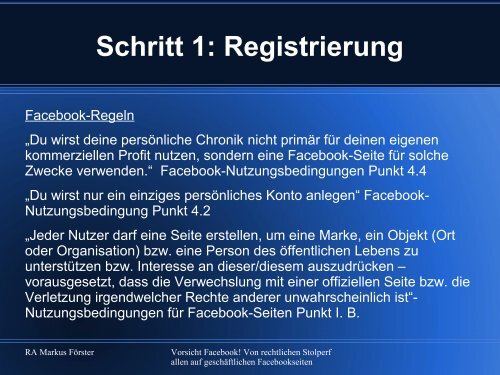 Schritt 1: Registrierung - Markus Phillipp Förster Rechtsanwalt Trier