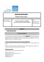 05/05/2008 - Comptes rendus CAGB - Compte rendu du ... - BesanÃ§on