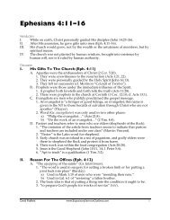 Exegesis Of Ephesians 4:11â16 - Free Sermon Outlines