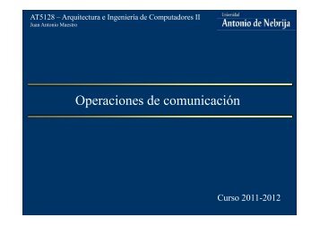 Operaciones de comunicaciÃ³n