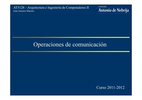 Operaciones de comunicaciÃ³n