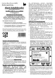 4fach Schaltdecoder - LDT