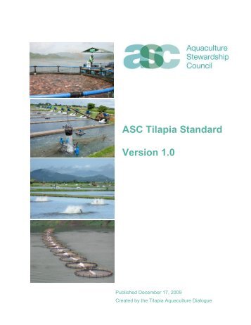 ASC Tilapia Standard Version 1.0 - SCS Global Services