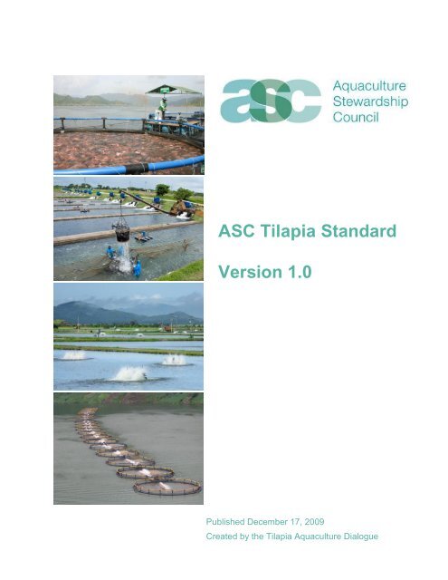 ASC Tilapia Standard Version 1.0 - SCS Global Services