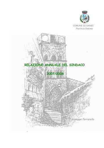 RELAZIONE ANNUALE DEL SINDACO 2008 - Comune di Gangi