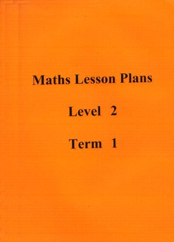 Maths Lesson Plans Level 2 Term 1