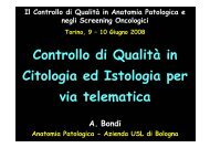 Controllo di QualitÃ  in Citologia ed Istologia per via telematica