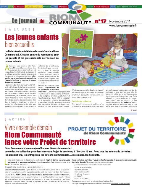 Journal de Riom CommunautÃ© nÂ°17