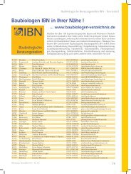 Baubiologen IBN in Ihrer Nähe ! - Baubiologische Beratungsstellen ...