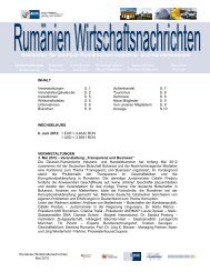 Newsletter der Deutsch-Rumänischen Industrie - AHK Rumänien ...