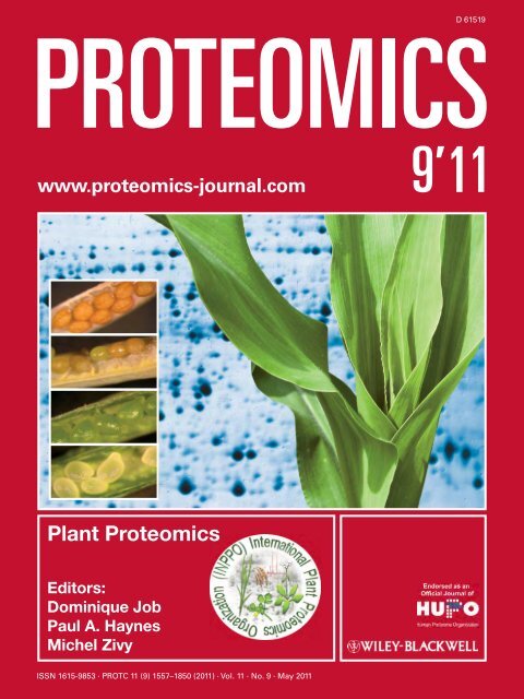 Cover Picture: Proteomics 9'11