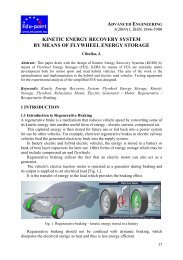 kinetic energy recovery system by means of flywheel energy storage