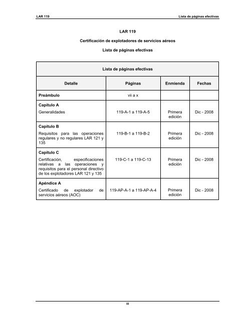 LAR 119 - ICAO