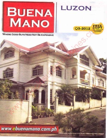 buena mano q3-2012 luzon catalog - ForeclosurePhilippines.com