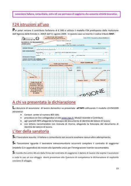 Guida per la regolarizzazione di colf e badanti - CGIL del Trentino