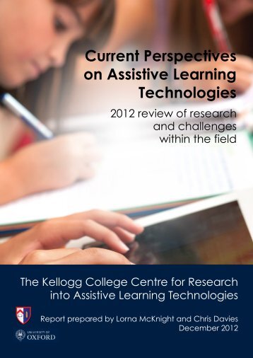 Current Perspectives on Assistive Learning Technologies