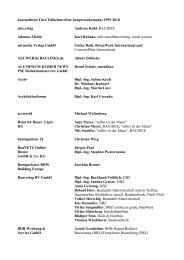 Journalisten/Titel-Teilnehmerliste baupressekompakt 1995-2010 ...