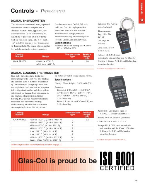 Glas Col 2007 - Lasalle Scientific Inc.