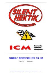 ASSEMBLY INSTRUCTIONS FOR THE ICM - Silent Hektik