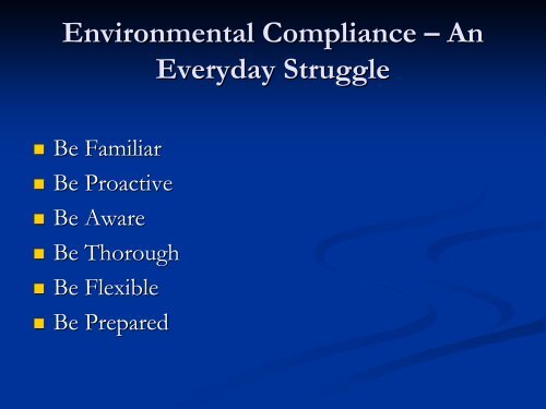GDOT Environmental Compliance Assurance