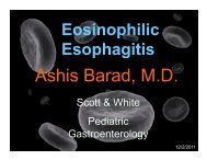 Eosinophilic Esophagitis - Healthcare Professionals