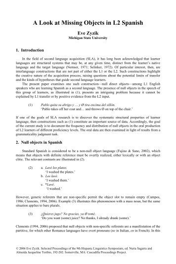 complete paper - Cascadilla Proceedings Project