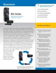 Quantum DXi Series Data sheet - SANDirect.com