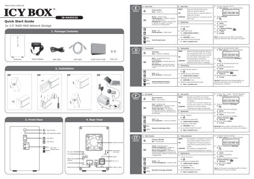Handbuch ICY BOX IB-NAS5520 - Raidsonic