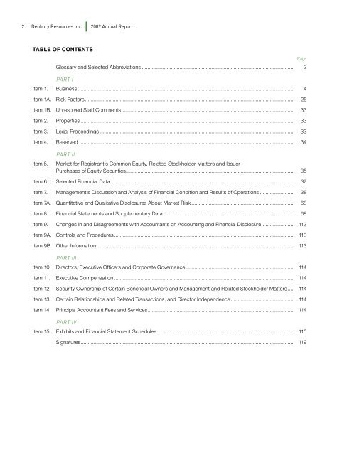 Interactive 2009 Annual Report (PDF 7.56 MB) - Denbury Resources ...