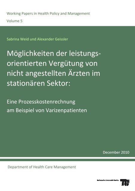 PDF, 5,6 MB -  Fachgebiet Management im Gesundheitswesen - TU ...