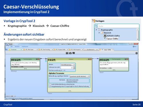 Kryptologie mit CrypTool - Anti Prism Party