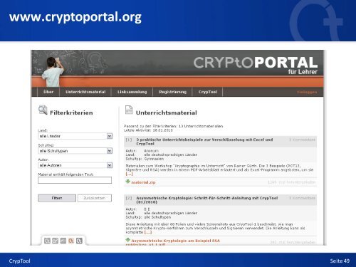 Kryptologie mit CrypTool - Anti Prism Party