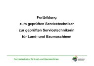 Servicetechniker für Land- und Baumaschinen