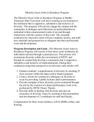 Minority Guest Artist in Residence Program The Minority Guest Artist ...