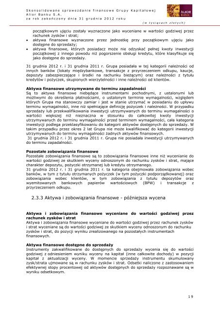 Pobierz PDF - Alior Bank