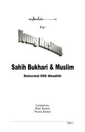 2) Selected 500 Hadith from Sahih Bukhari & Muslim - The Message