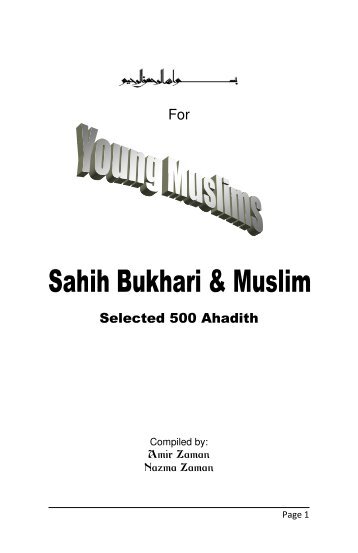 2) Selected 500 Hadith from Sahih Bukhari & Muslim - The Message