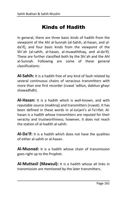 2) Selected 500 Hadith from Sahih Bukhari & Muslim - The Message