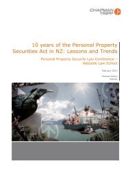 10 Years of PPSA in NZ - the Adelaide Law School