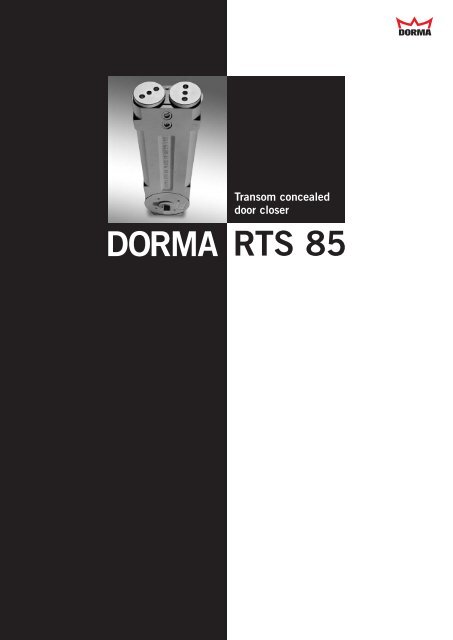 RTS 85 DORMA - Hardware Direct