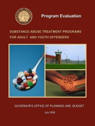 Program Evaluation - Governor's Office of Planning and Budget