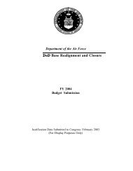 BRAC 1995 Commission, FY04 - Air Force Financial Management ...