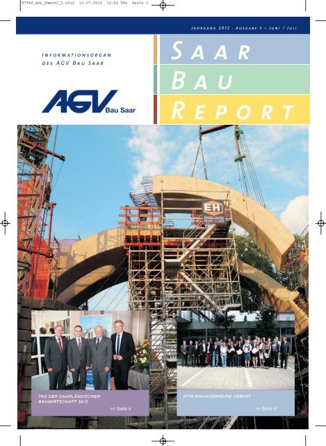 Saar Bau Report Nr. 3/2012 - AGV Bau Saar