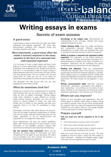 essay on importance of entrance exam
