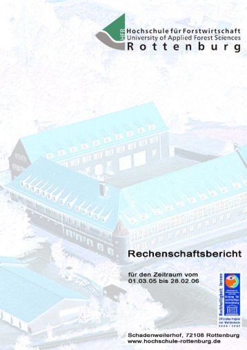 Rechenschaftsbericht 2005/06 - Hochschule Rottenburg