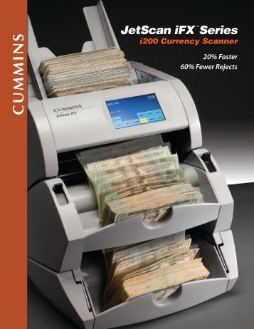 JetScan iFX i200 Series Currency Scanner - Cummins-Allison