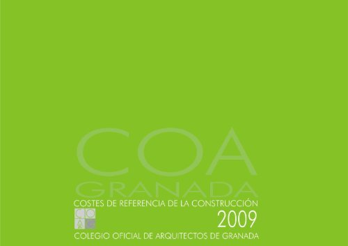 Costes de Referencia 2010 - Colegio Oficial de Arquitectos de ...