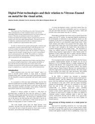 Digital Print technologies and their relation to Vitreous Enamel on ...